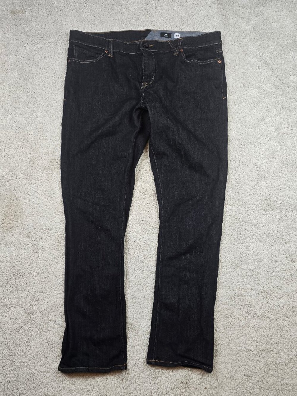 Volcom 2x4 Tapered Skinny Cotton Jeans Men's Size 40x32 Dark Wash Blue USA Pants